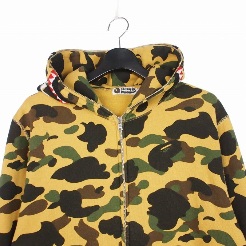 A Bathing Ape Hoodie 1St Camo Shark Full Zip L 001Zpk801004M