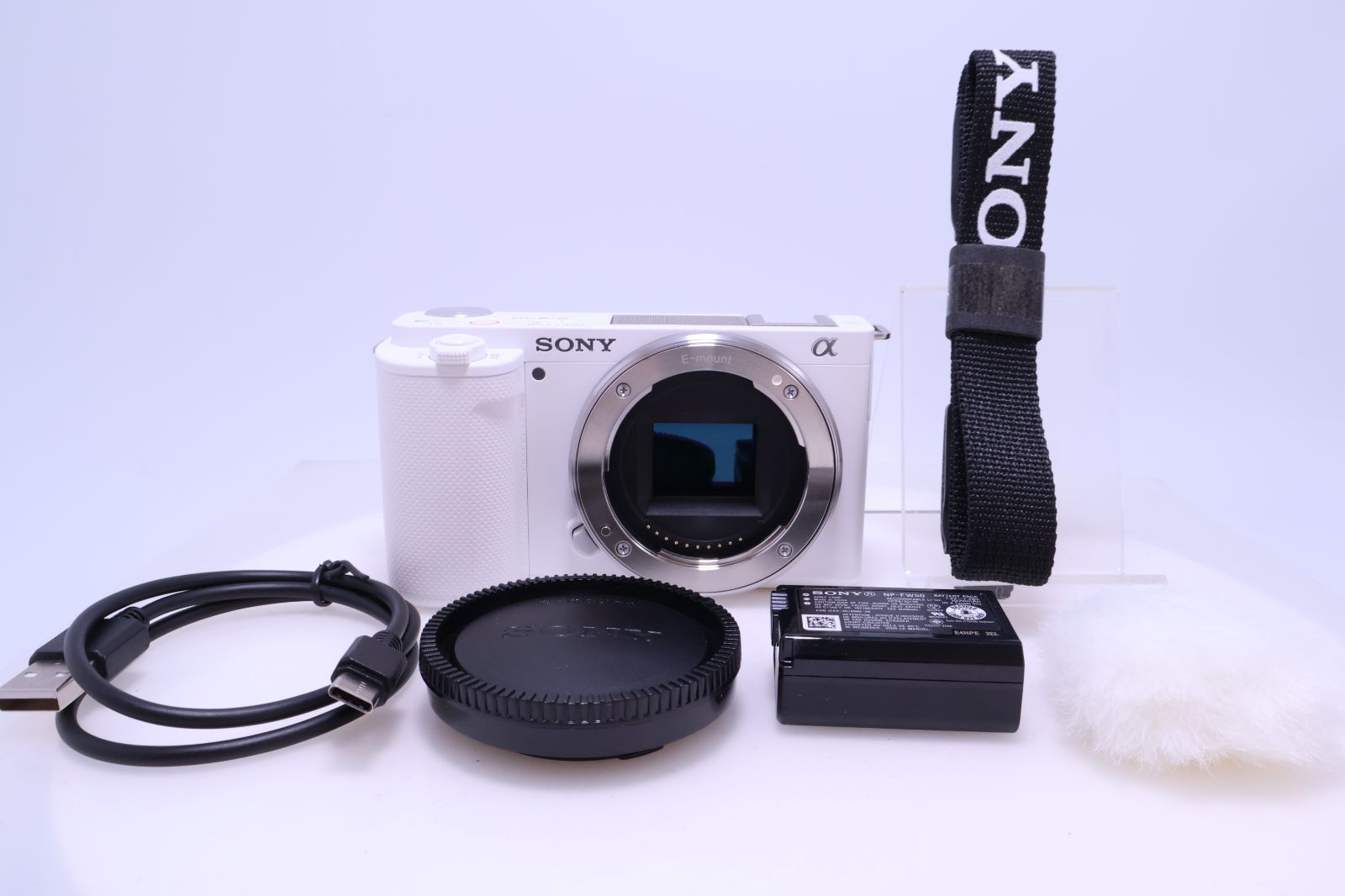 Sony Mirrorless Interchangeable Lips 27 Zv-E10 Vlog Vlogcam Aps-C (White)(