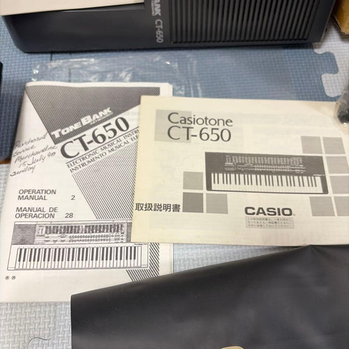 Casio Keyboards Digital Pianos Casiotone Ct-650 Cs-3