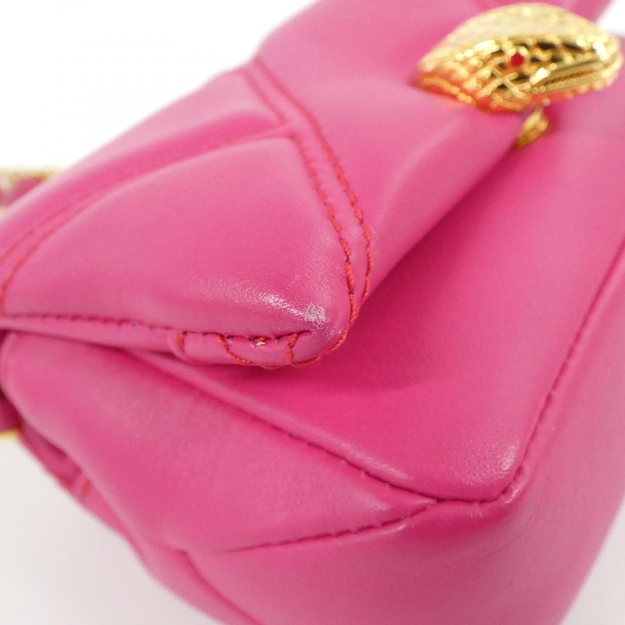 Bvlgari Shoulder Bag Serpenti Cabochon 293113 Pink( Gold(