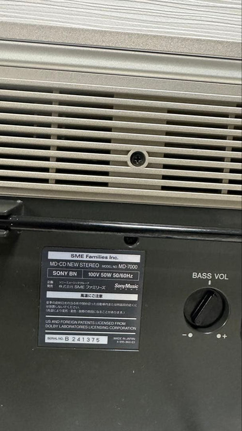 Sony Cd Md Cassette Deck Celebrity Md-700