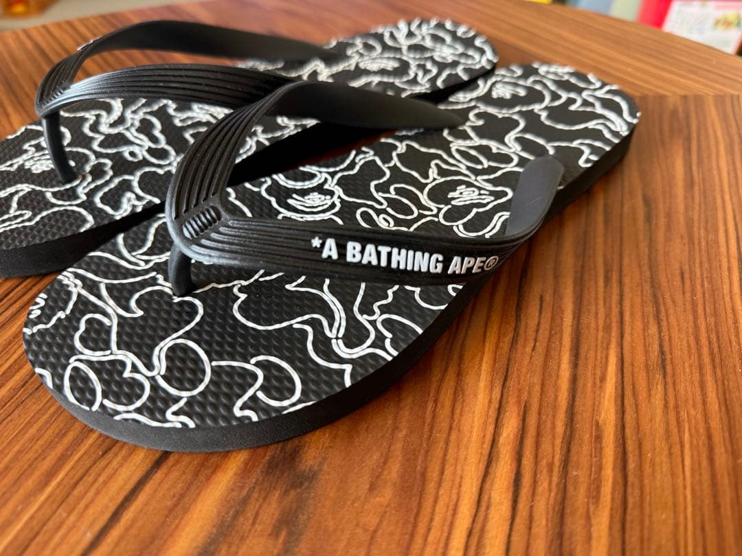 A Bathing Ape Beach Sandals Shower Abc Neon Camo S 26C
