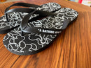 A Bathing Ape Beach Sandals Shower Abc Neon Camo S 26C