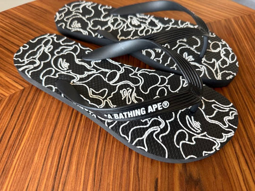 A Bathing Ape Beach Sandals Shower Abc Neon Camo S 26C
