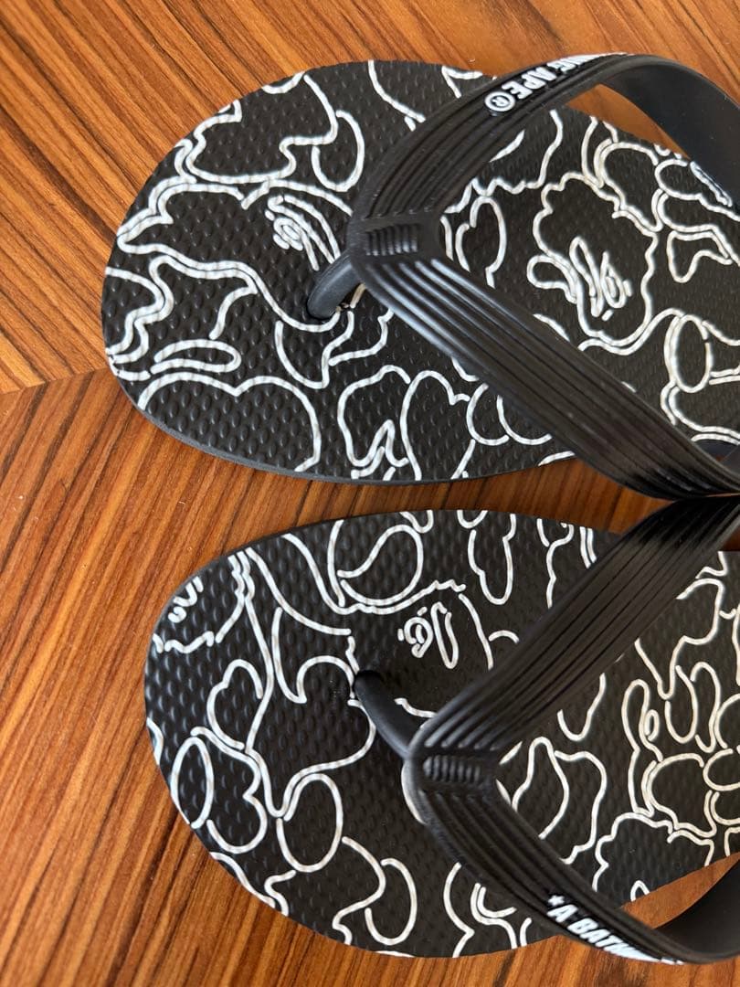 A Bathing Ape Beach Sandals Shower Abc Neon Camo S 26C