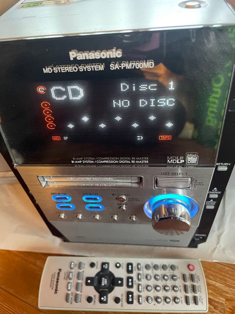 Panasonic Cd Md Cassette Deck Sa-Pm700Md