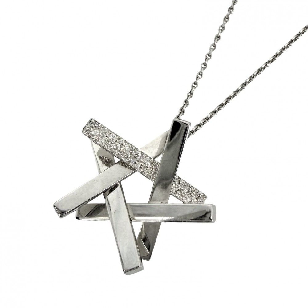 Tiffany Necklace 18 Wg Au750 Tiffany&Co. K18 10.9G