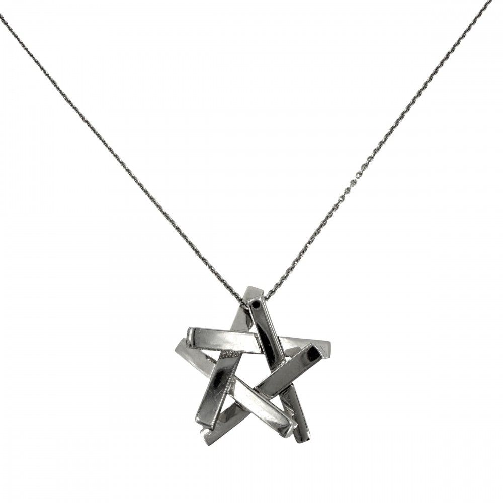 Tiffany Necklace 18 Wg Au750 Tiffany&Co. K18 10.9G