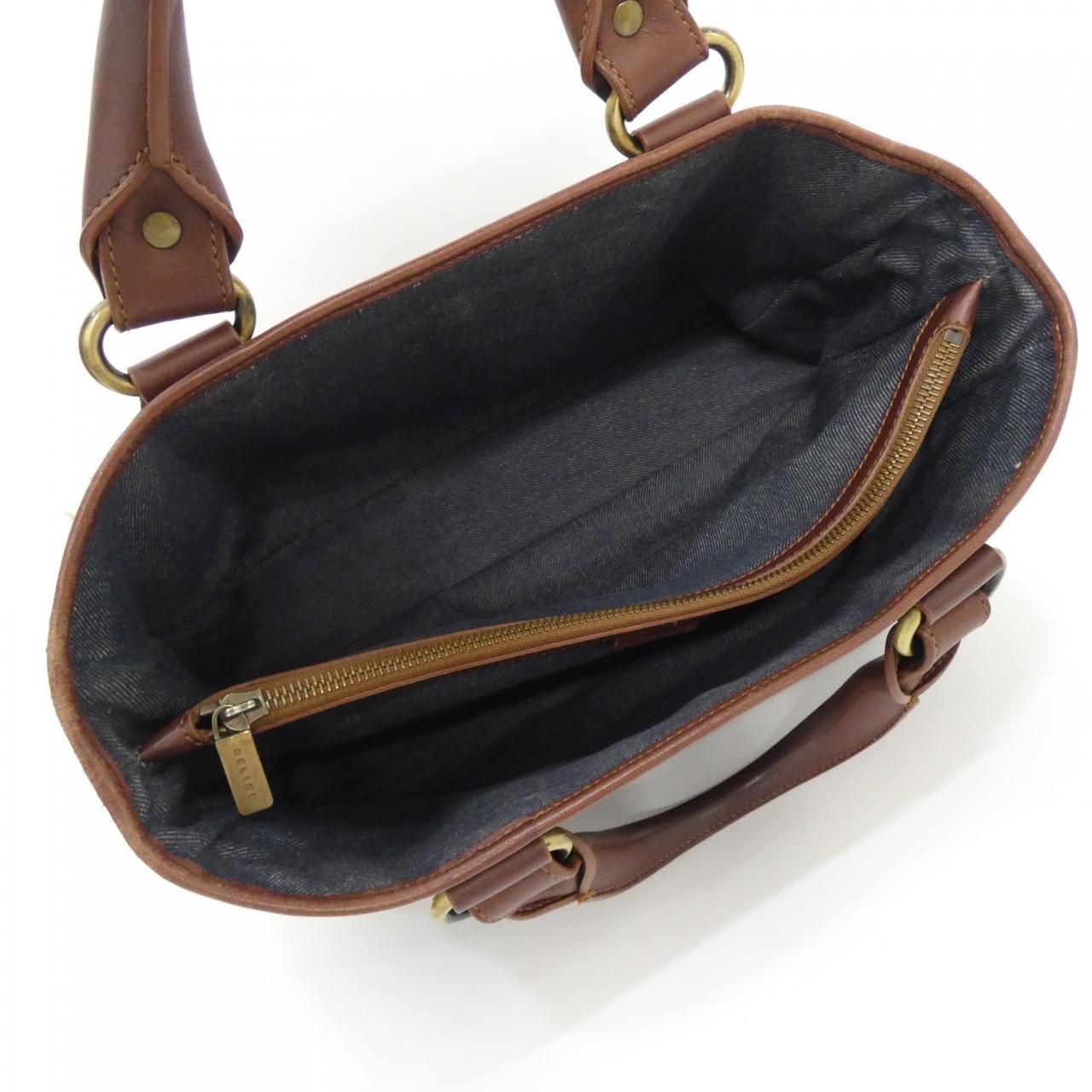 Celine Handbag Blue( Gold(