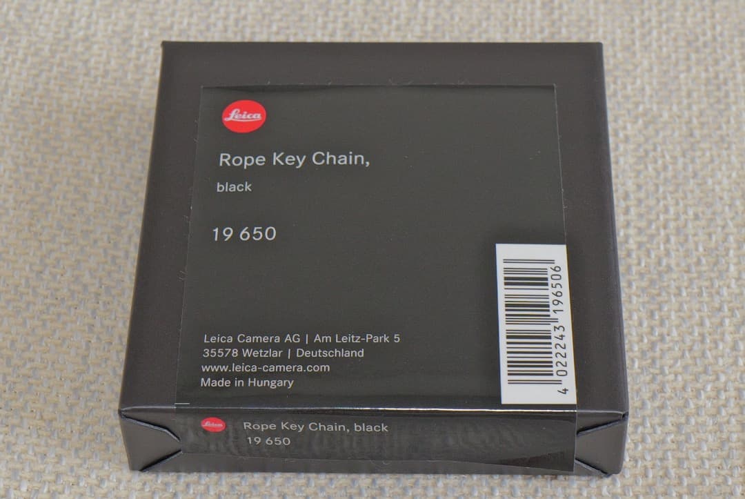 Leica Other Rope Key Chain Black 19650
