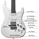 Electric Guitar Bsh-Std-Gk Wh Bacchus Boss Gk-5