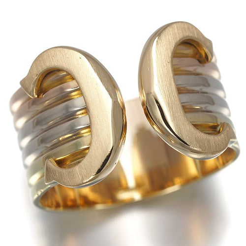 Cartier Ring 2C C C2 Lm 53 K18Yg/Wg/Pg #194818