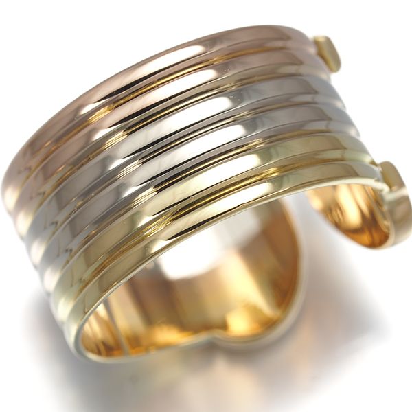 Cartier Ring 2C C C2 Lm 53 K18Yg/Wg/Pg #194818