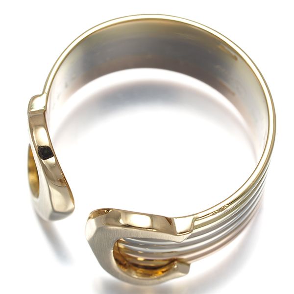 Cartier Ring 2C C C2 Lm 53 K18Yg/Wg/Pg #194818