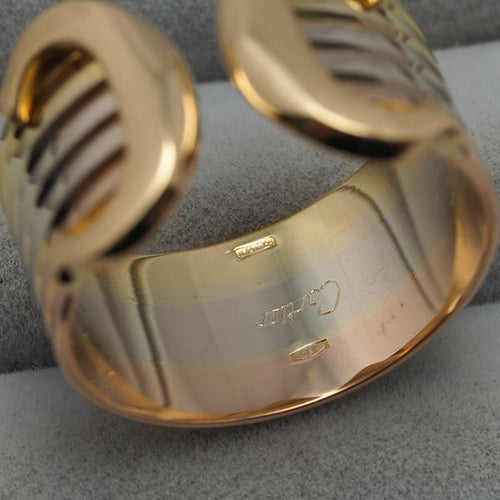 Cartier Ring 2C C C2 Lm 53 K18Yg/Wg/Pg #194818