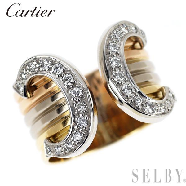 Cartier Ring K18Yg/Wg/Pg 2C 50