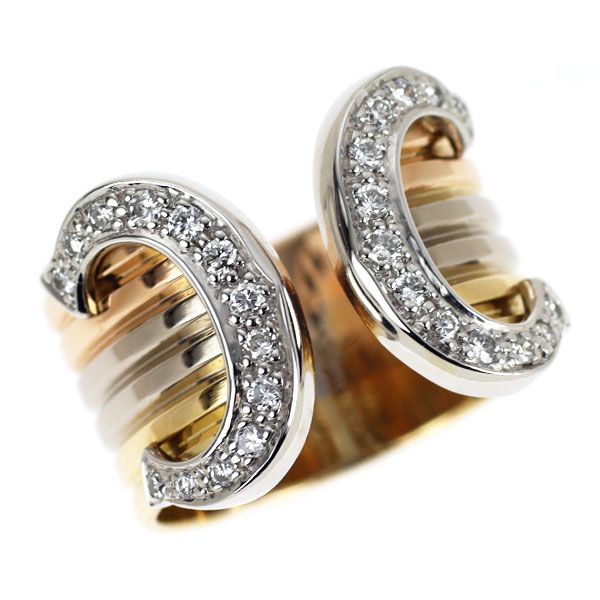 Cartier Ring K18Yg/Wg/Pg 2C 50