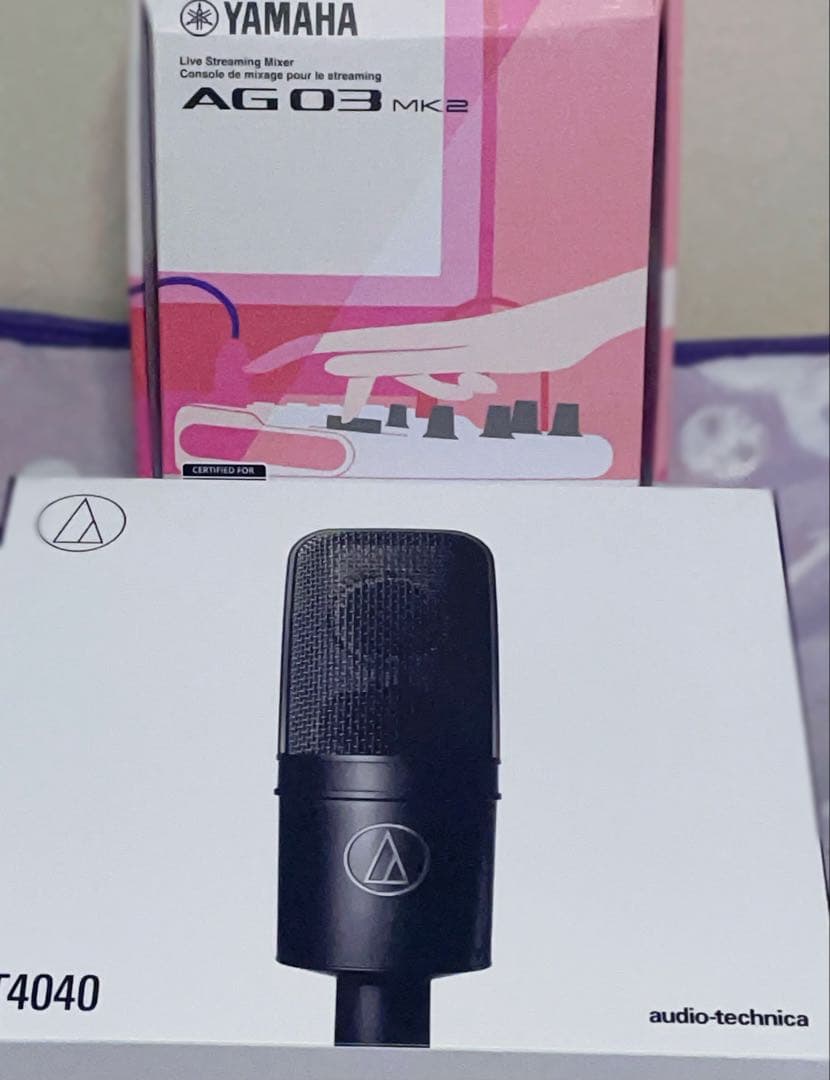 Audio Technica Condenser Microphone Audio-Technica At4040 Yamaha Ag03 Mk2
