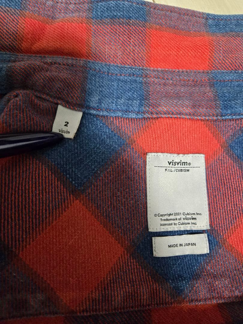 Visvim Flannel Shirts Black Elk 14Ss Red