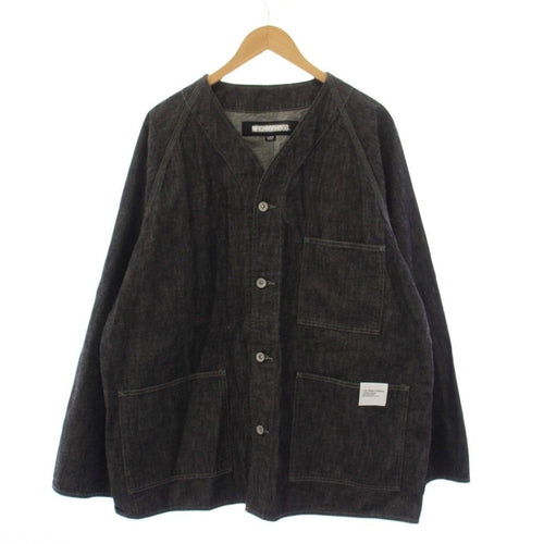 Neighborhood G Jean Denim Jacket 24Ss No Collar Xl 241Xbnh-Jkm03 /Bm
