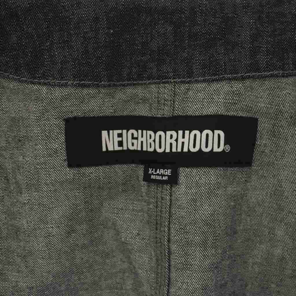 Neighborhood G Jean Denim Jacket 24Ss No Collar Xl 241Xbnh-Jkm03 /Bm