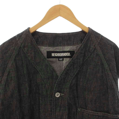Neighborhood G Jean Denim Jacket 24Ss No Collar Xl 241Xbnh-Jkm03 /Bm