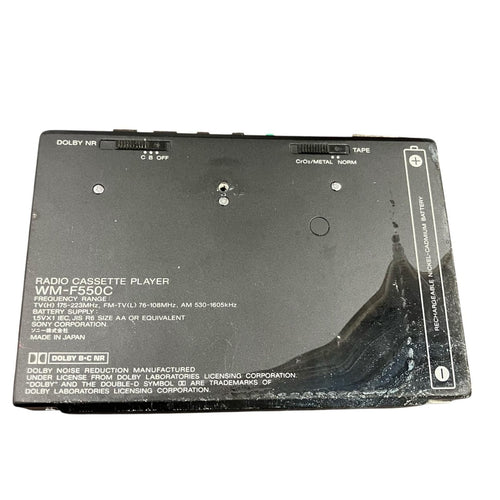 Sony Cassette Player 113032 Walkman Wm-F550C