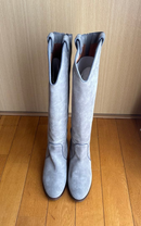 Tomorrowland Long Boots Velour Grigio 38