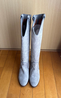 Tomorrowland Long Boots Velour Grigio 38
