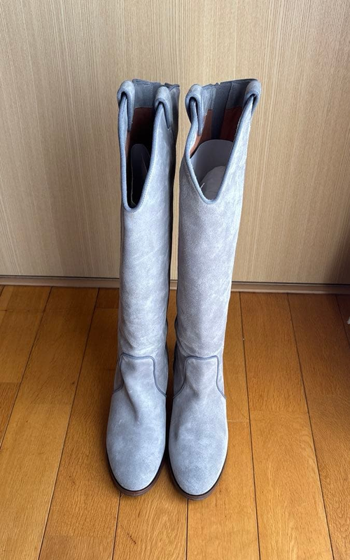 Tomorrowland Long Boots Velour Grigio 38