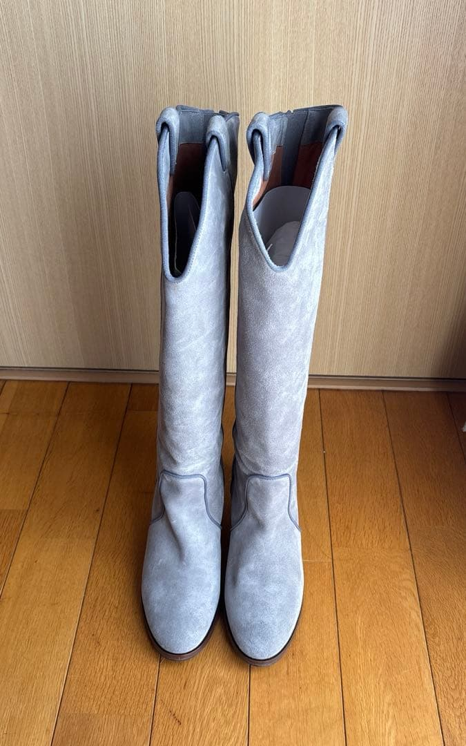 Tomorrowland Long Boots Velour Grigio 38