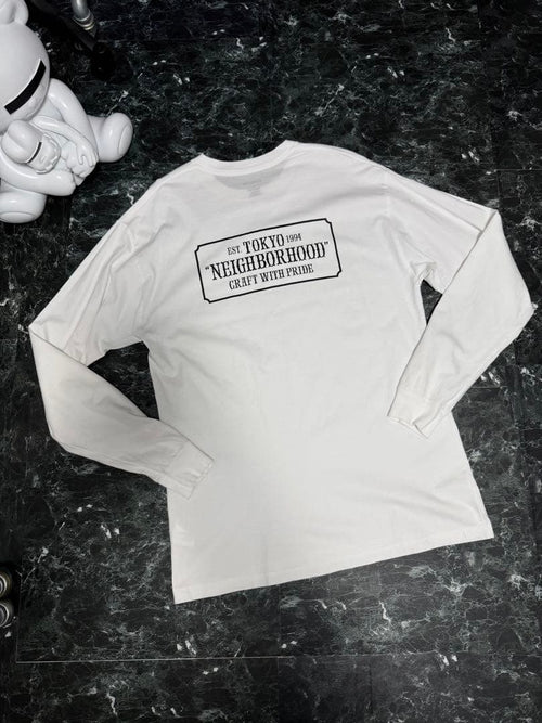 Neighborhood Medium/Long-Sleeve T-Shirts T L Wht