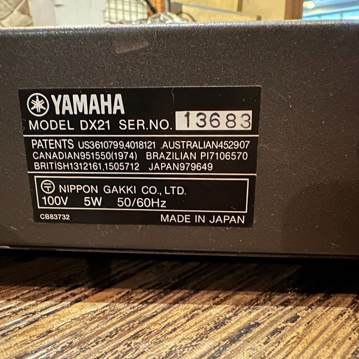 Yamaha Keyboard Electronic Piano Dx21 Synthesizer