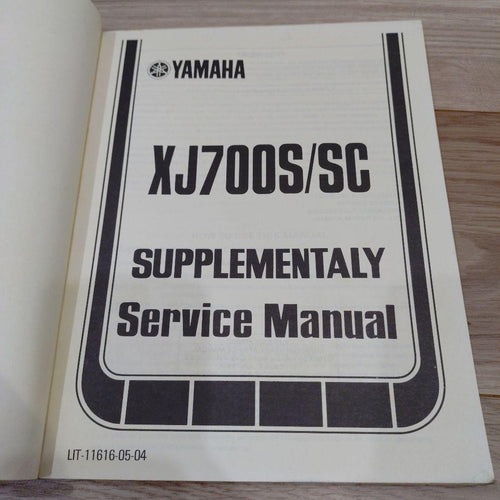 Yamaha Catalogs Manuals Xj700 S/Sc
