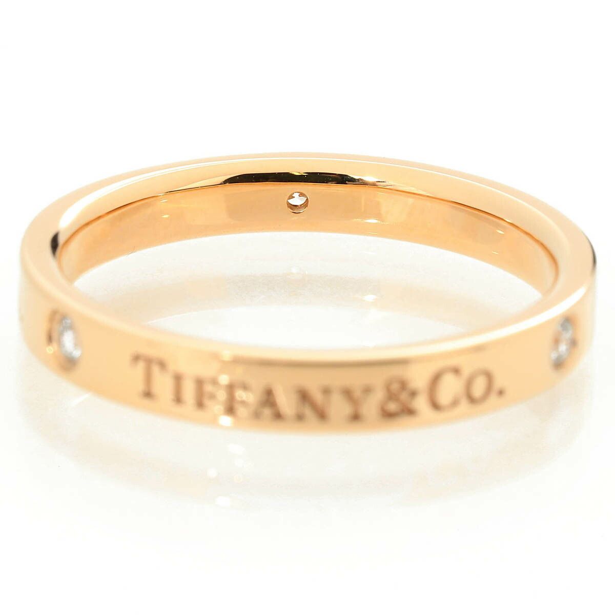 Tiffany Ring Tiffany&Co. T&Co. K18Pg 3P 15 Ok