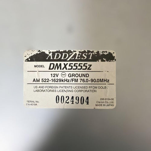 Decks, Players Changers Addzest Cd/Md Dmx5555Z