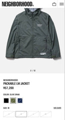Neighborhood Nylon Jackets 2026 Packable Lw Jacket Olive Drab