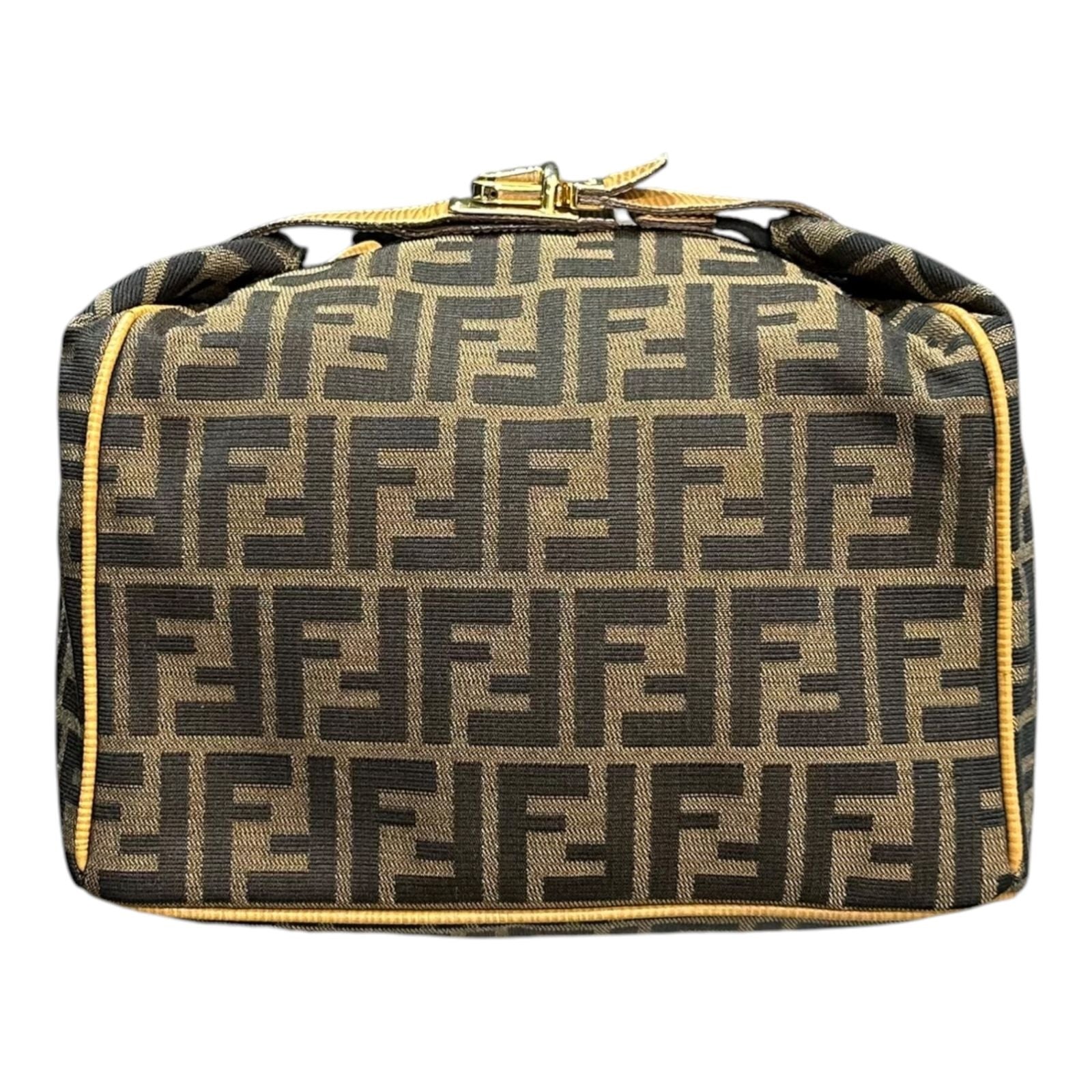 Fendi Handbag Zucca Pattern Vanity Bag Old
