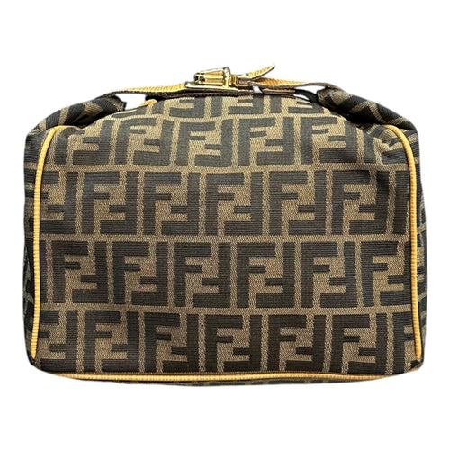 Fendi Handbag Zucca Pattern Vanity Bag Old