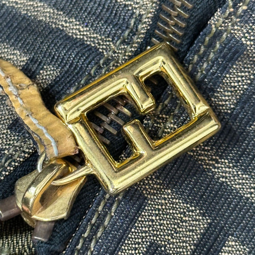 Fendi Handbag Zucca Pattern Vanity Bag Old