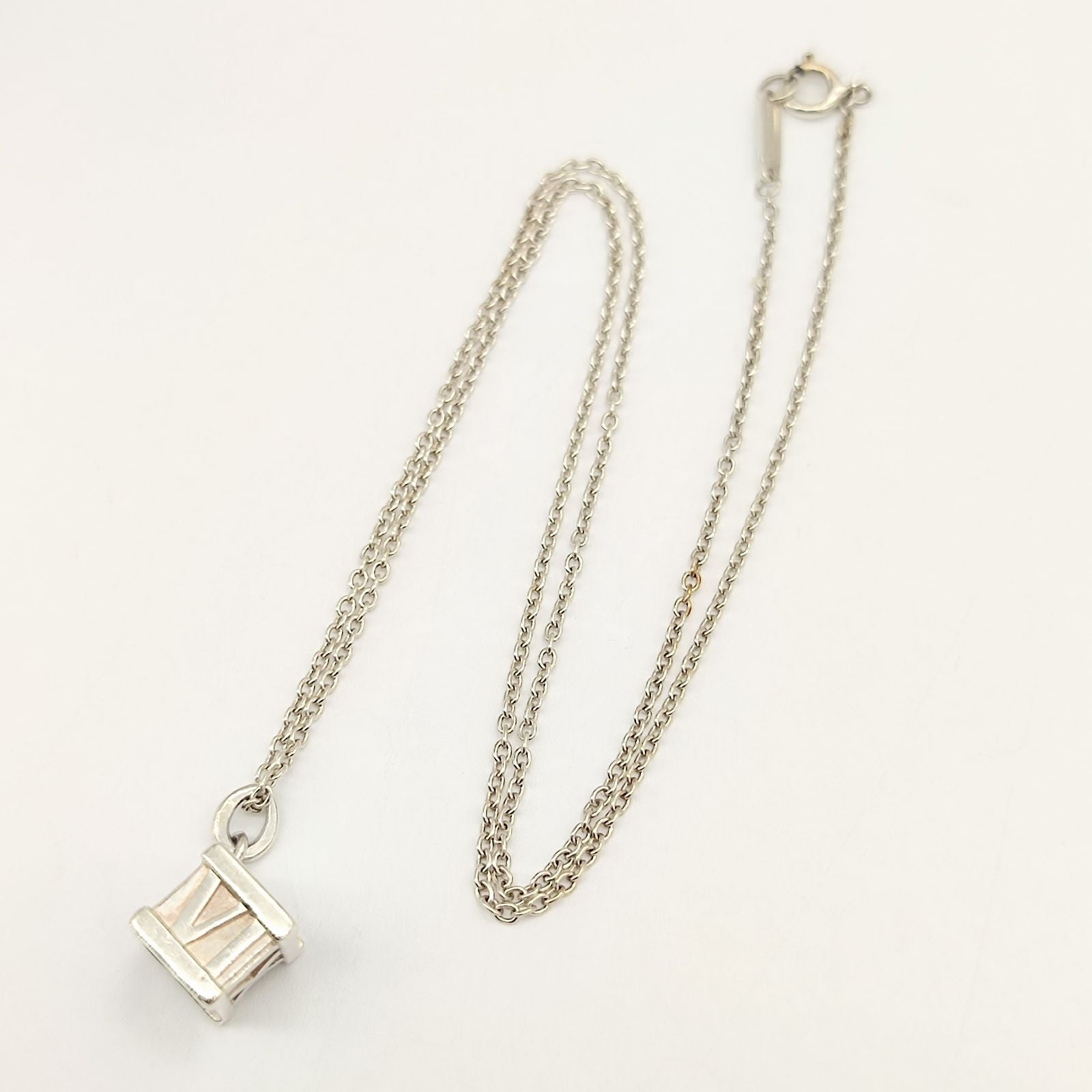 Tiffany Necklace Silver 925 6.8G Italy