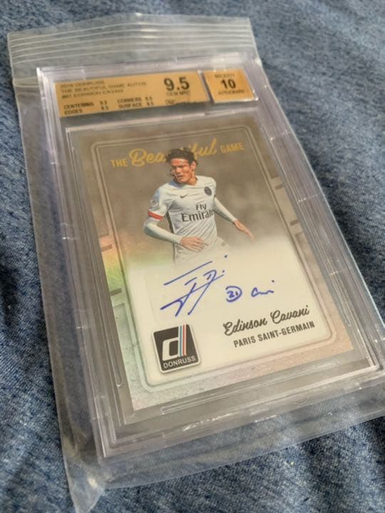 Other Edinson Cavani Auto Donruss Bgs9.5