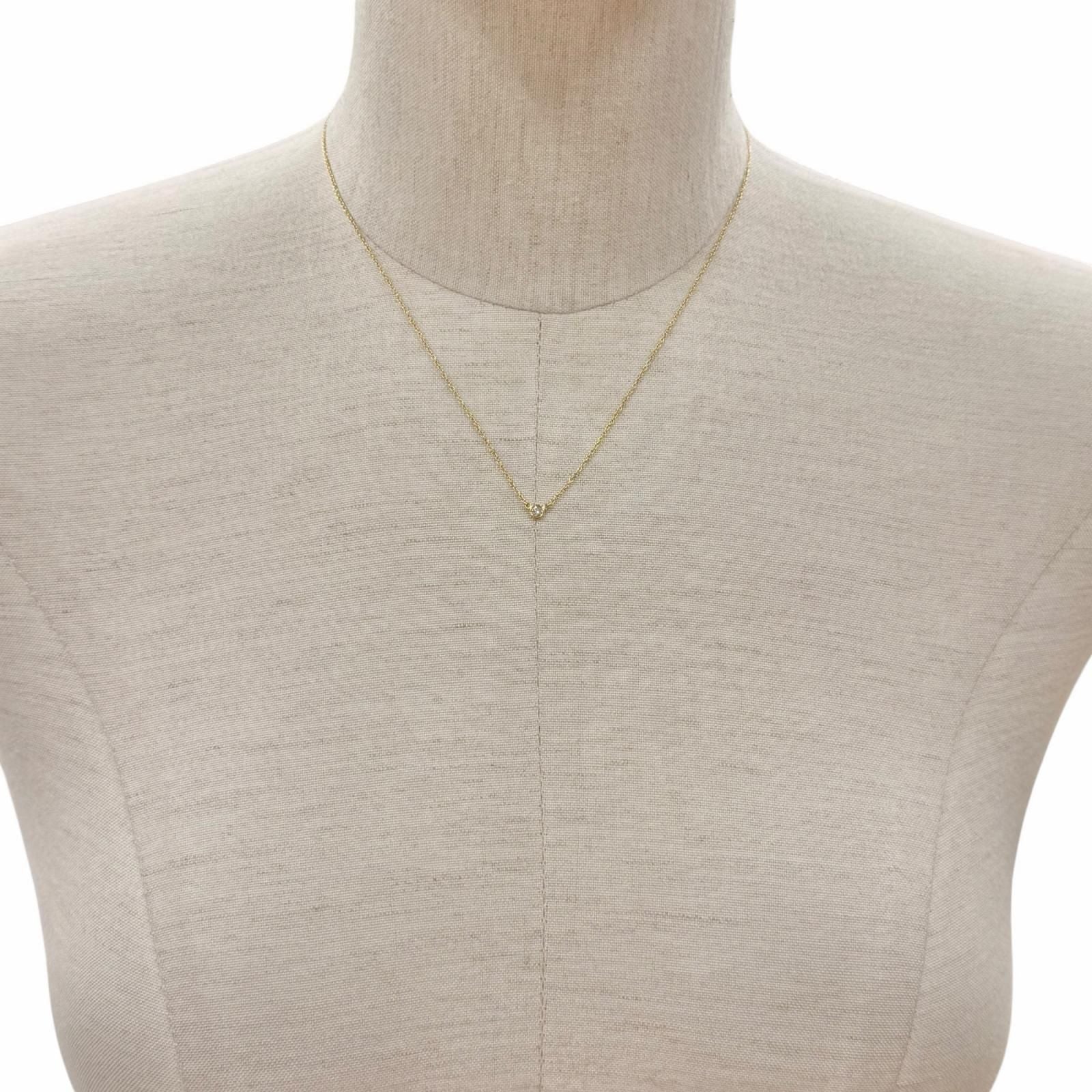 Tiffany Necklace Tiffany&Co. 750(Yg) 1P 0.03Ct 1.76G (Color)