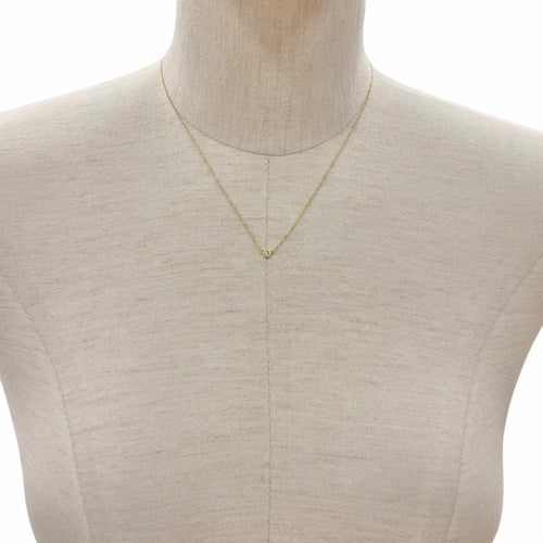 Tiffany Necklace Tiffany&Co. 750(Yg) 1P 0.03Ct 1.76G (Color)