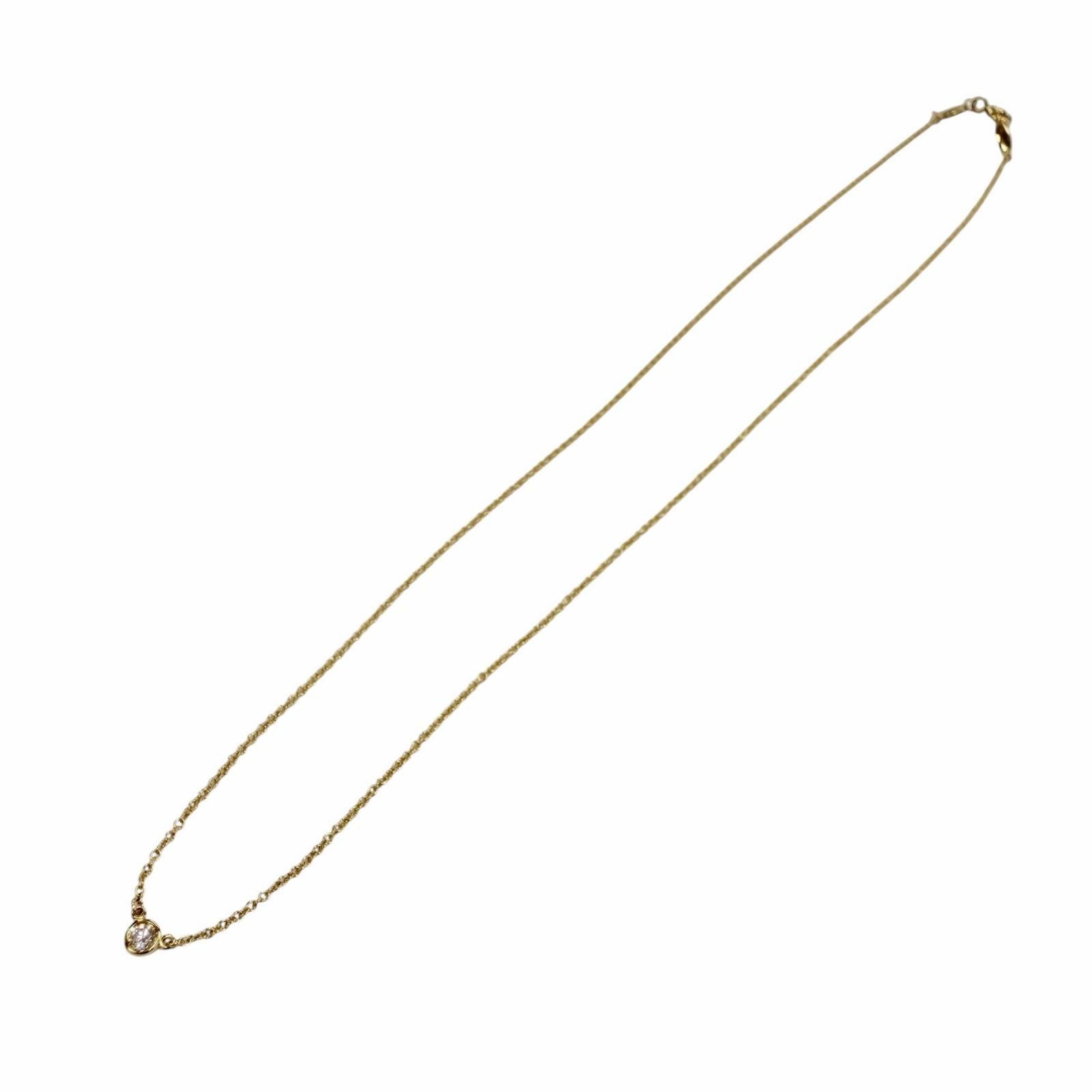 Tiffany Necklace Tiffany&Co. 750(Yg) 1P 0.03Ct 1.76G (Color)