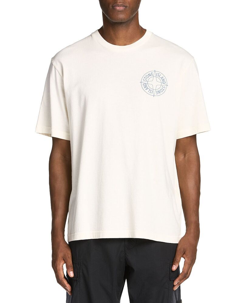 T -Shirt Stone Island Cotton Tee Ivory