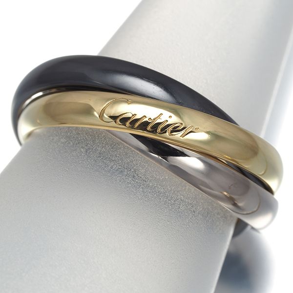 Cartier Ring Sm 54 K18Yg/Wg/ #195915