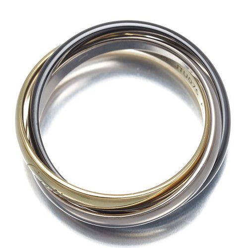 Cartier Ring Sm 54 K18Yg/Wg/ #195915
