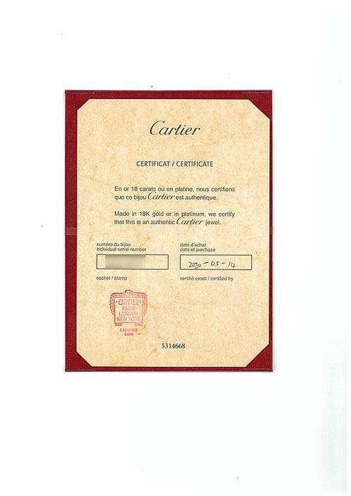 Cartier Ring Sm 54 K18Yg/Wg/ #195915