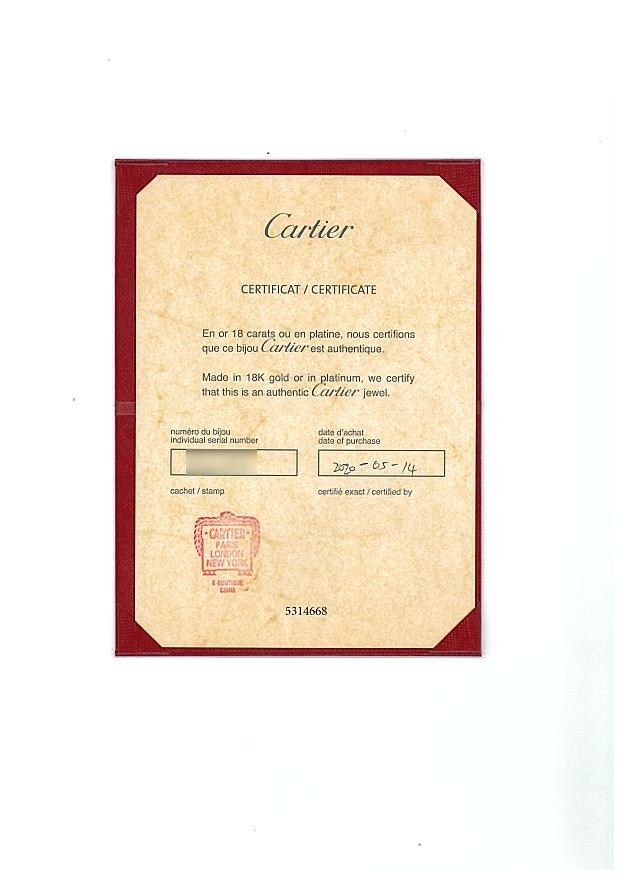 Cartier Ring Sm 54 K18Yg/Wg/ #195915